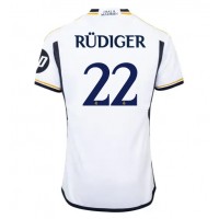 Fotbalové Dres Real Madrid Antonio Rudiger #22 Domácí 2023-24 Krátký Rukáv